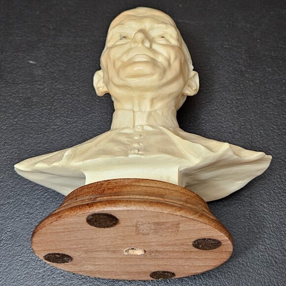 A. Santini Bust of Pope John Paul II on a Wood Base - Picture 9 of 13